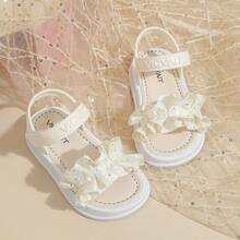 Caweiny Girls' Fashion Sunny Sandals Suitable For Daily Wear - Beige - View 5