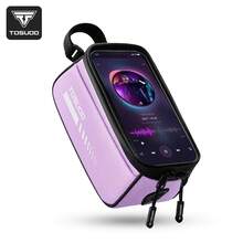 TOSUOD Bicycle Front Frame Bag, Mountain Bike Top Tube Phone Storage Front Hanging Bag, Multi-Layer Large Capacity Storage, Can Hold Phone, Tire Repair Tools, Cycling Small Items, Fits Frame Without Rubbing Legs, Waterproof And Wear-Resistant, Secure Installation, Mountain And Road Bike Outdoor Cycling Storage Equipment Accessories - Multicolor - View 13