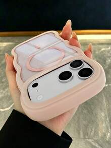 KOOLIFE 1件波浪磁吸無線充電亮片防震全包手機殼，適用於 iPhone 18 Pro Max/17 Pro Max/17 Pro/18 Pro/16 Pro Max/16 Pro/15 Pro Max/15 Pro/16/17 - 粉色 - 查看 4
