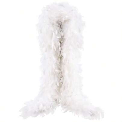 THARAHT Chandelle Feather Boa 19 Color-38g/55g100g 2Yard Dancing Wedding Party Halloween Costume Decoration Feathers Boa