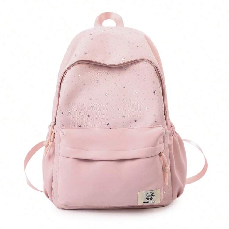 Ransel Serbaguna Berkilau Bintang untuk Wanita, Versi Korea, Ransel Pelajar yang Segar dan Sederhana, Ransel Kapasitas Besar yang Lucu - MultiWarna - View 11
