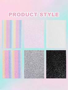 3pcs/Set - Thick Textured Perler Bead Ironing Paper, Rainbow Glitter Fabric Ironing Sheet, Heat-Resistant And Reusable, Suitable For DIY Perler Bead Art And Crafts - 3 Colors, 1 Set - View 6