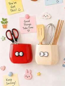 1pc Strong Magnetic Storage Box, Can Store Spices, Seasonings, Utensils, Cosmetics And Pens, Space-Saving Modular Design, Suitable For Kitchen, Bathroom, Desk, Cabinet Door And Storage Cabinet, Suitable For Home, Office, Dorm And RV Use - Multicolor - View 3