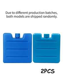 1/2/3PCS Reusable Air Conditioning Fan Ice Crystal Box, Water Filled Cold Storage Ice Box, Cold Chain Transportation Cooling And Preservation Ice Board, Stall Food Freezing And Insulation Box, Used For Camping Picnics, Outdoor Activities, Fishing - Multicolor - View 13