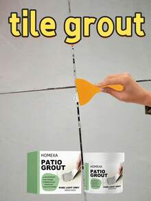 Long Lasting Tile Renovation Grout! 100g Light Grey Patio Sealant Paste, Waterproof Anti-Mold Gap Filler For Indoor Outdoor Ceramic Marble Tile Joints - Tile Grout - View 2