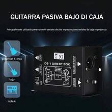 Caja directa pasiva,Canal DJ 1,guitarra audio Caja directa - Negro - Ver 2