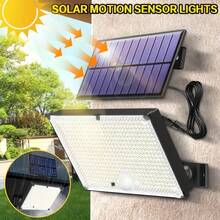 1pc 400 LED Cool White Solar Split Light, High-Brightness Solar Street Lamps, Larger Solar Panels, Easy Installation, Ultra-Bright, Suitable For Porches, Courtyards, Garages, Fences, Paths, Walls. - 400LED - View 2