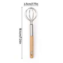 1 Set Home Kitchen Gadgets, Wooden Handle Stainless Steel Potato Masher, Manual Egg Beater, Kitchen Baking Tools Home Gift Set, Practical Holiday Gift, New Home Opening Gift, Kitchen Small Gift - Multicolor - View 11