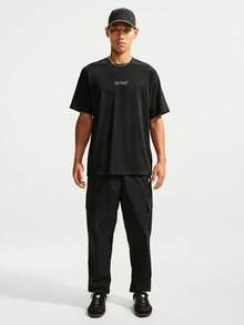 Nike Men's AS U NSW FAMILY REUNION TEE Short Sleeve Knit Collarless T-Shirt TIW1200-010 - Black - View 6