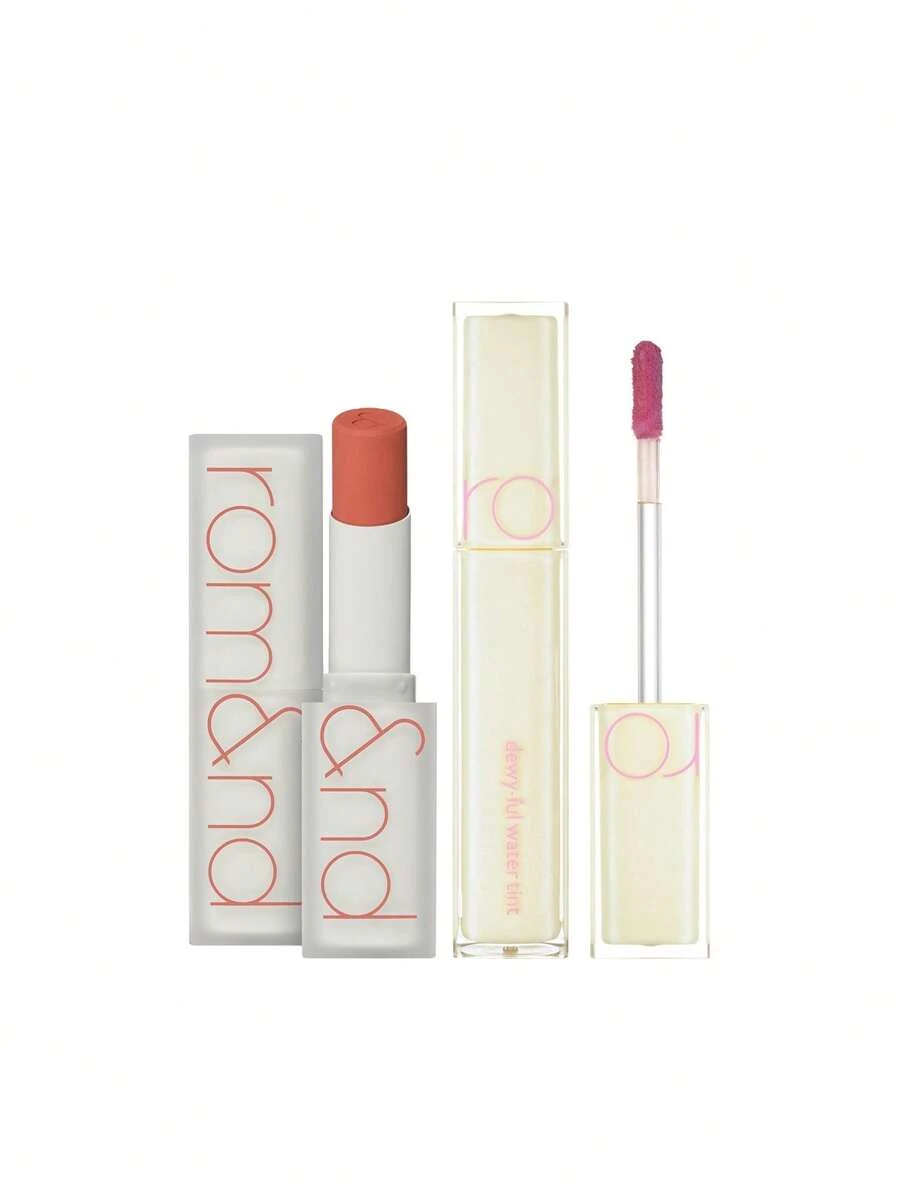 Rom&nd [Bundle] Zero Matte Lipstick 02 All The Jazz 3 g + Dewyful Water Lip Gloss 11 Lilac Cream 5 g - 02 Todo el jazz + 11 Crema lila - Ver 1