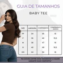 Baby Tee Minimalista Algodão Baby Look Basico Tecido Premium Blusa Feminina PP ao GG - Azul Marinho - Visão 5