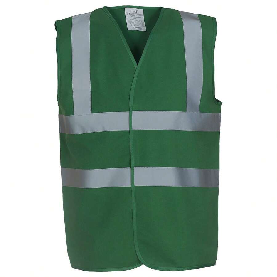 Yoko Unisex Adult Hi-Vis Waistcoat - Paramedic Green - View 1
