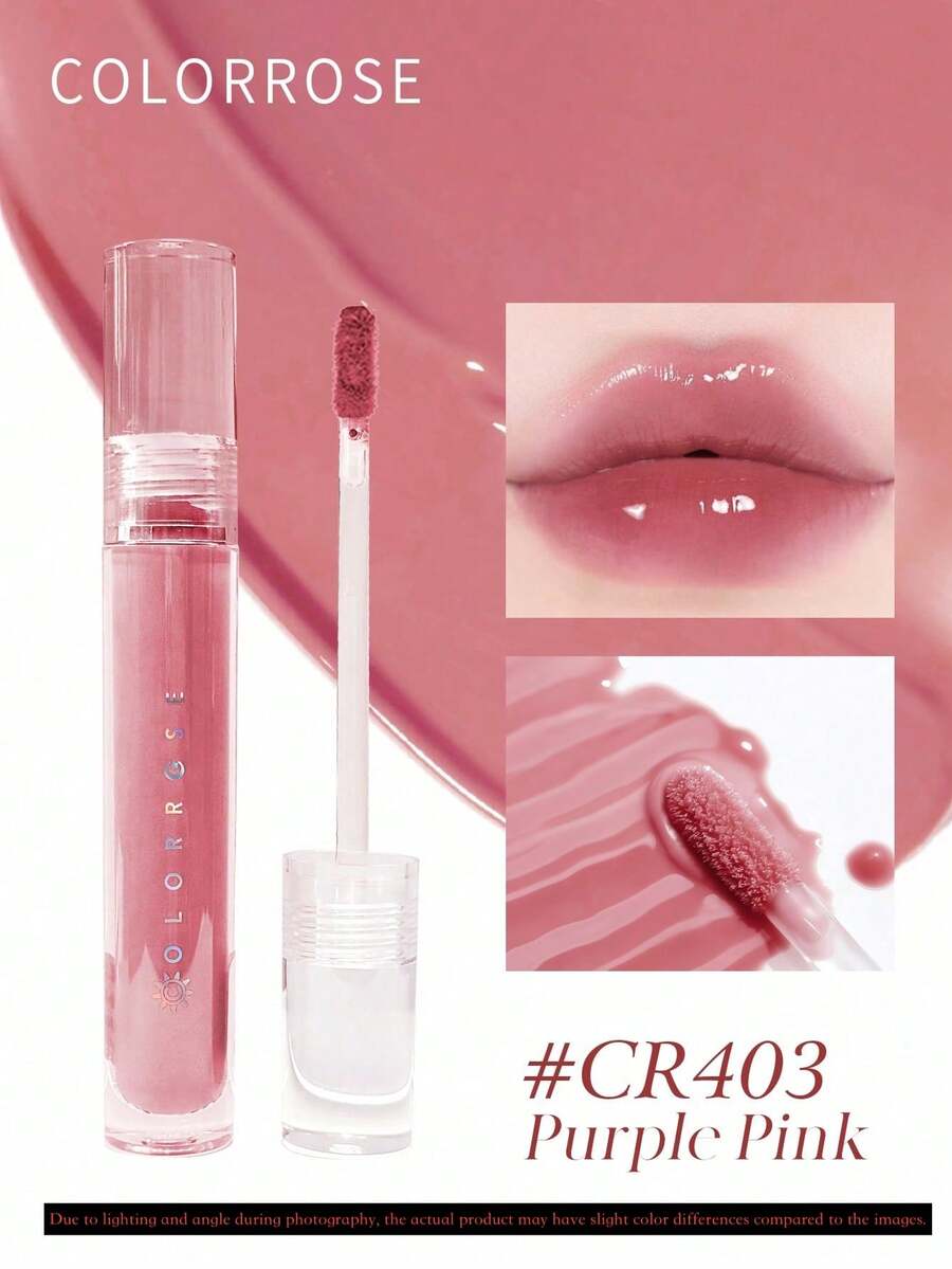 COLORROSE 1件 5.5ml CR403 鏡面光澤唇釉,絲滑柔順,絲絨高飽和透明滋潤奶油質地,持久輕盈顯色,適合女性女孩日常通勤辦公派對 - 403 - 查看 1