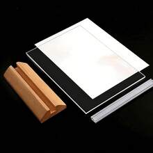 2pcs T-Shaped Transparent Acrylic Display Stands, A4 A5 A6 Size Solid Wood Base Beech Wood Horizontal And Vertical Styles, Interchangeable, Suitable For Restaurant Menu Display, Office, Home Decor, Back To School, Wedding Ceremony, Bachelor Party, Birthday Celebration, Prom, Hotel Decoration And New Year Celebration - Multiple Specifications - View 4