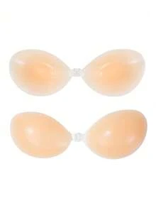1 pieza Sujetador adhesivo de silicona sin tirantes para mujer, banda elástica invisible & diseño push-up, sujetador adhesivo adecuado para bodas y vestidos de gala - Varios estilos - Ver 2
