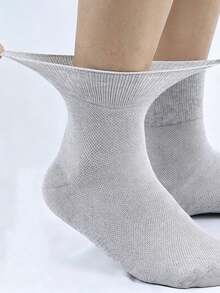 1/6 Pairs Men's Extra Large Socks | Ultra Wide Non-Restrictive Cuff | Soft, Breathable, Moisture-Wicking, Unisex, Loose Fit Comfortable - Multicolor - View 4