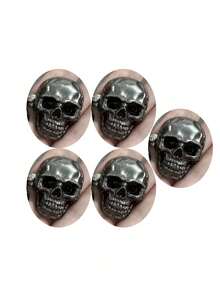 2Pcs- Skull Decor Buttons, Punk Metal Rivet Screws, Vintage Metal DIY Decorations, Suitable For Bags, Hats, Shoes, Jackets, Belts, Jeans, Screw Buttons, Sturdy And Difficult To Fall Off - Multiple Styles - View 11