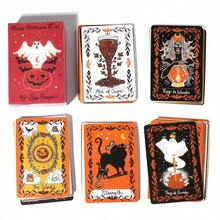1pc Mysterious Tarot Cards Fortune Telling Game Cards Party Gathering Game Happy Halloween Tarot - Rose Red - View 2