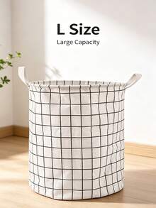 1 pezzo Cesto per panni sporchi domestico, Cesto regalo per lo stoccaggio, Contenitore per giocattoli, Cesto per il bucato in tessuto, Cesto di stoccaggio pieghevole impermeabile di grandi dimensioni, Per bagno, camera da letto, soggiorno, Cesto per il bucato, Cesto per il lavaggio, Organizer per il bagno, Cesto, Cesto di stoccaggio, Fo - Bianco - Visualizzare 8