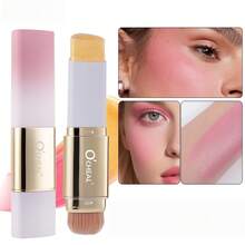 1 pieza Barra de base de maquillaje con acabado perfecto, textura de terciopelo suave, 3 tonos para igualar el tono de la piel, brillo natural de larga duración y cobertura - Multicolor - Ver 1