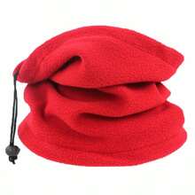 1pc Fleece Adjustable Neck Warmer, Unisex Neck Gaiter, 3-In-1 Multifunctional Ski Hat - Multicolor - View 6