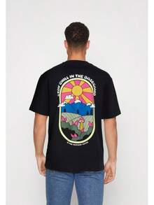 Camisetas de hombre, Conjuntos de verano para hombre, Ropa urbana Y2K, Camisetas de algodón, Camisetas de mujer, Estilo de los 90, Regalos para el Día del Padre - Negro - Ver 1