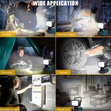1pc Portable Emergency LED Work Light Spotlight Flashlight Without Battery - Emergency Light - View 3