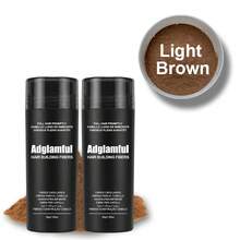 2 PCS 30g Hair Fiber Powder, Covers Hairline, Waterproof & Sweat-Proof, Easy To Clean, Portable Touch-Up, Quick Hair Thickening, Creates Full Contour, Provides Fresh & Voluminous Hair Feel, Suitable For Business Trips & Travel - Multicolor - View 12