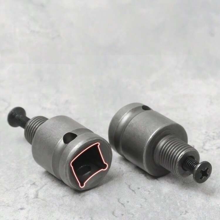 1/2" Hex Socket Self-Locking Drill Chuck - Keyless, Battery-Free, Heavy-Duty Metal Construction, Compatible With Electric Screwdrivers, Suitable For Metal, Plastic, Stone Work - Multiple Styles - View 3