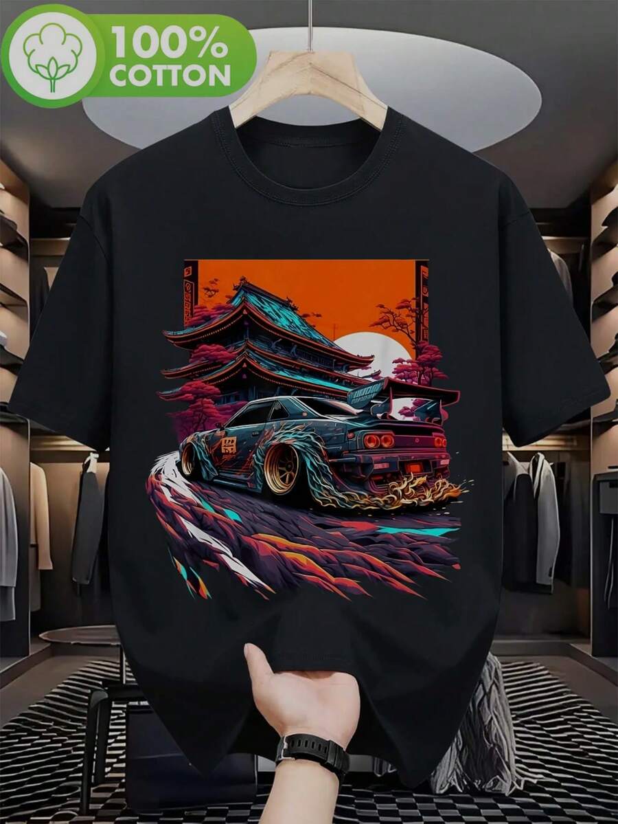 Men Polo Shirts - 黑色 - 查看 1