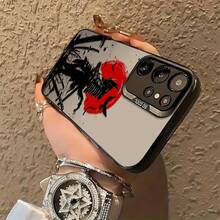 Retro Japanese Samurai Phone Case Compatible With Samsung Galaxy S25 S24 S23 S22 S21 S20 FE Ultra Plus 4G 5G, Featuring A Matte Anti-Drop Back Cover. - 透黑 - 查看 4