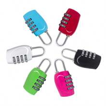 Popular 4-Digit Password Padlock 6-Color Gym Locker Anti-Theft Combination Lock Luggage Travel Safety Lock Zinc Alloy Hardware - A - View 9