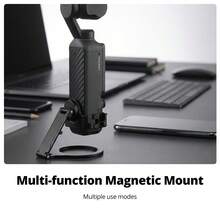 Ambitful DP06 Magnetic Expansion Adapter Mount, Curved Wrist Strap Extension Bracket Compatible With D JI Osmo Pocket 3 Handheld Gimbal Camera, Multi-Function Magnetic Accessory For Vlog Shooting - View 10