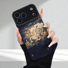 Custodia per telefono - Custodia in finta pelle con motivo a tema Sun God Nika, antiurto e resistente all'usura, esteticamente raffinata, unisex, per iPhone 17 e altre serie Apple. Custodia protettiva di alta qualità per telefono aziendale. - Colore misto 1 - Visualizzare 5