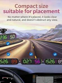 YNF GPS HUD Head-Up Display Car Speedometer, 4.5 Inch Smart Digital Speed Display, KMH/MPH Switchable, Windshield Projection, Driving Direction, Time, Trip Distance, Overspeed Alarm, Multi-Color Display, Universal HUD (Type-C Interface) - G26 - View 10
