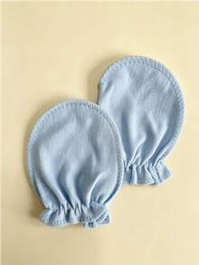 1/3 Pairs Newborn Anti-Scratch Soft Gauze Mittens, Breathable & Comfortable, Suitable For Baby Boys & Girls Daily Wear And Hospital Outings - Multicolor - View 10