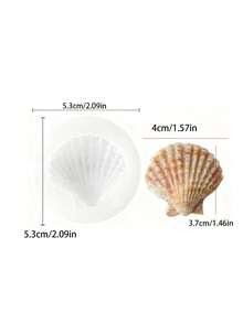 1件 3D貝殼矽膠模具，波浪、海星與珊瑚浮雕設計，可重複使用且易於操作，適用於DIY手工皂罐、蠟燭罐、樹脂收納容器、黏土手工藝，海洋風浴室與陽台裝飾，適合夏季派對海灘紀念品與生日禮物 - A - 查看 14