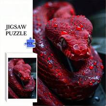 1000 Pieces Adult Mini Puzzle Box - This Precision-Cut Snake Theme Puzzle Is Adult Challenge Level, Scratch-Resistant And High Difficulty. Suitable For Family Entertainment, DIY Decoration, Art Collection, It Is A Great Gift Choice For Halloween And Christmas, Helping To Challenge The Brain And Add Fun To Life. - Multicolor - View 2