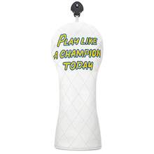1PC Play Like A Champion Today Printed Golf Head Covers Set For Driver Fairway Hybrid, Durable PU Material, Universal Accessory For Men & Women - Multicolor - View 12