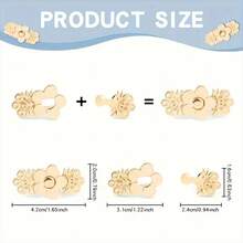 4/1pc Detachable Waist Buckle, No-Sew Waist Adjuster For Pants, Decorative Button For Skirts, Adjustable Waist Button For Pants - Multicolor - View 5