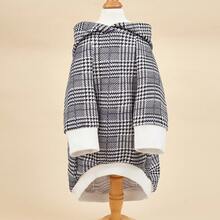 Plaid Print Pet Hoodie - Multicolor - View 4