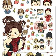 Cartoon Celebrity Portrait Decorative Sticker Set, Waterproof Vinyl Character Stickers, Suitable For Laptop, Water Bottle, Planner, Scrapbook, Fan Collection - Multicolor - View 5