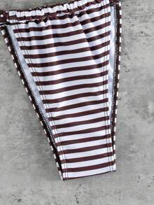 女款性感波點比基尼套裝，高彈性舒適面料，適合夏季 - 彩色 - 查看 7
