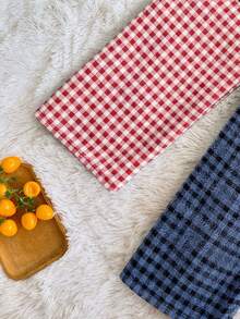 Autumn/Winter Plush Plaid Print Women's Loungewear Pants 2pcs Set - Multicolor - View 5