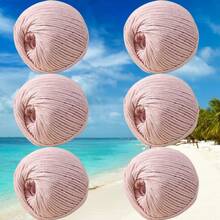 100g Hollow Yarn 2mm Linen Doll Handmade Crochet Knitting DIY Stiff Yarn For Bags And Hats - 6-pack - View 37