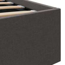 vidaXL Storage Bed, Hydraulic Upholstered Bed, Double Bed, Bedroom Bed, Fabric Bed, Bed Frame, Bed Base With Storage, Dark Granite, 180x200cm - Dark Grey - View 8