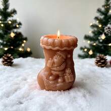 شمعة معطرة على شكل بوت ثلج عيد الميلاد، قطعة ديكور منزلية، 1 قطعة - 1PC - مشاهدة 14