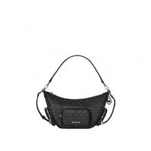 Michael Kors Merritt 印花女款單肩斜挎手提包 35S6S0WC1B 黑色 - 黑色35S6S0WC1B BLACK - 查看 1