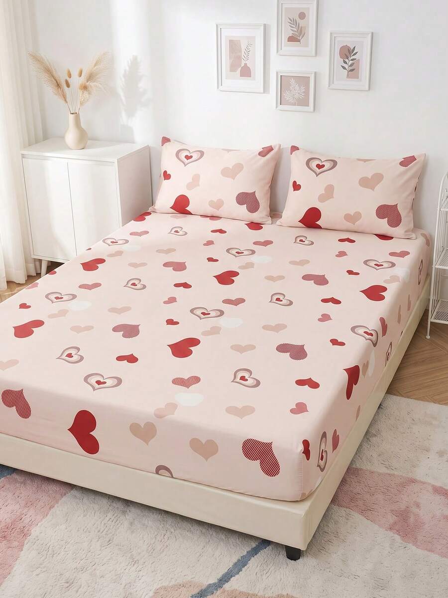 1 buah Sprei Fitted, Pelindung Kasur, Penutup Tempat Tidur, Dekorasi Kamar, Anti Debu Anti Selip, Lembut Nyaman Ramah Kulit Bernapas, Sangat Lembut Ringan, Cocok Untuk Tempat Tidur Single/Double/Queen/King, Semua Musim, Dapat Dicuci dengan Mesin, Sarung Bantal dan Selimut Tidak Termasuk - MultiWarna - View 1