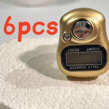 金属指环计数器，电子计数器，迷你便携式指环计数器，冥想、斋月活动用指环计数器，小礼物 - 彩色 - 查看 12